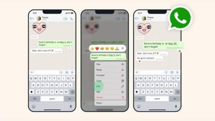 WhatsApp Edit Messages